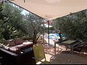 Apartmaji Olive Garden - swimming pool: A1(4), A2(4), A3(4), SA4(2), SA5(2) Biograd - Riviera Biograd  - skupna terasa