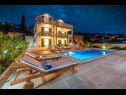 Hiša za počitnice Villa Gold - private pool & grill: H(12+4) Splitska - Otok Brač  - Hrvaška  - hiša