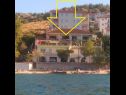 Apartmaji Vini - by the sea: A1(2+2), A2(2), A3(4), A4(4), A5(2+2), A6(2+2) Mastrinka - Otok Čiovo  - hiša