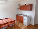 Apartmaji Kate - free private parking: A1(6), A2(3+1)Kada, A3(3+1)Tus Novi Vinodolski - Riviera Crikvenica  - Apartma - A2(3+1)Kada: kuhinja in jedilnica