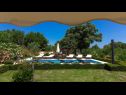 Hiša za počitnice Kova - private pool: H(8+2) Ližnjan - Istra  - Hrvaška  - bazen (hiša in okolica)