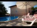 Apartmaji Ivona - open swimming pool: A1 (4+2), A2 (2+2) Njivice - Otok Krk  - bazen