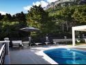 Apartmaji Villa Esse - heated pool & seaview: A1(2+2), A2(4+2), A3(2+2), A4(4+2), A5(2+2) Baška Voda - Riviera Makarska  - bazen