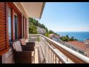 Apartmaji Ante M - 100 m from beach: A1(4+2), A2(4+2), C3(2) Brela - Riviera Makarska  - Apartma - A2(4+2): terasa