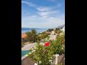 Apartmaji Ante - seaview A1(5), SA2(3), SA3(2+1) Brela - Riviera Makarska  - pogled