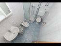 Apartmaji Miljko - 80 m from beach: A1(6), SA2(2), A10(4+1), A11(2+2) Brela - Riviera Makarska  - Apartma - A1(6): kopalnica s straniščem
