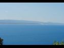  Maza - with seaview & parking: R1(2+1), R2(2) Brela - Riviera Makarska  - pogled na morje (hiša in okolica)