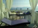 Apartmaji Jure - terrace with amazing sea view: A1 Leona (6+2), A2 Ivano (6+2) Brist - Riviera Makarska  - Apartma - A2 Ivano (6+2): terasa