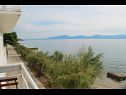 Apartmaji Bale - right at the beach: A1 Plaza(4) Brist - Riviera Makarska  - Apartma - A1 Plaza(4): pogled z balkona