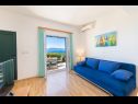 Apartmaji Horizont - 150 m from pebble beach: A1-Filip(4+2), A2-Mario(4+2) Brist - Riviera Makarska  - Apartma - A2-Mario(4+2): dnevna soba
