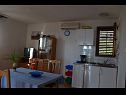 Apartmaji Jozo - 150 m from pebble beach: A1(2), A2(2), A3(2), A4(4), A5(4) Gradac - Riviera Makarska  - Apartma - A3(2): kuhinja in jedilnica