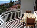 Apartmaji Biljana - 150m from beach: A1(2+1), A2(2+2), A3(5), A4(2+2) Gradac - Riviera Makarska  - Apartma - A2(2+2): balkon