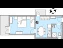 Apartmaji Blue - 100 m from beach: A1(3+1) Igrane - Riviera Makarska  - Apartma - A1(3+1): apartma