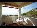 Apartmaji Stipe - sea view from the terrace : A1(4+1) Makarska - Riviera Makarska  - hiša