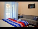 Apartmaji in sobe Ljuba - 130 meter from sea SA1(2), SA2(2+1), SA6(2+1), A4(2+1), R3(2+1), R7(2+1) Makarska - Riviera Makarska  - Soba - R7(2+1): dnevna soba