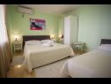 Apartmaji Palmina - comfort apartment: A1 veliki (6),  A2 žuti (4+1), A3 lila (2), SA4 bijeli (2) Makarska - Riviera Makarska  - Apartma - A1 veliki (6): spalnica