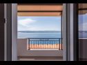 Apartmaji Nina - sea view family apartments SA1A(3), A1Donji(2+1), A3(6), A4(4+1), A5(6), A6(4) Čelina Zavode - Riviera Omiš  - Apartma - A3(6): pogled na morje
