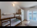Apartmaji Nina - sea view family apartments SA1A(3), A1Donji(2+1), A3(6), A4(4+1), A5(6), A6(4) Čelina Zavode - Riviera Omiš  - Apartma - A4(4+1): spalnica