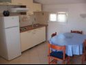 Apartmaji Gordana - 3m from the beach: A1(2+2) Košljun - Otok Pag  - Apartma - A1(2+2): kuhinja in jedilnica