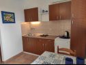 Apartmaji Nives - great location: A1(6), A5(2), A6(2), A7(2), A2(4), A3(3), A4(3) Novalja - Otok Pag  - Apartma - A7(2): kuhinja in jedilnica