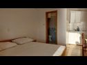 Apartmaji Jase - 30 m from beach : SA1-crvena kuhinja(2), A2(4), SA3(2+1), SA4-bijela kuhinja(2) Lukovo Šugarje - Riviera Senj  - Studio apartma - SA4-bijela kuhinja(2): spalnica