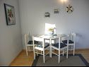 Apartmaji Ana - 5 m from beach: A1 Plavi(2+2), A2 Rozi(2+2) Ribarica - Riviera Senj  - Apartma - A1 Plavi(2+2): jedilnica