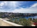 Apartmaji Branka - 30 m from beach: A1 zeleni(4+1), A2 žuti(4+1) Zaliv Kanica (Rogoznica) - Riviera Šibenik  - Hrvaška  - Apartma - A2 žuti(4+1): pogled na morje