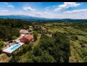 Hiša za počitnice Brapa - open swimming pool: H(4) Hrvace - Riviera Split  - Hrvaška  - hiša