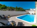 Apartmaji Lux 2 - heated pool: A2(4+2), A3(4+2) Marina - Riviera Trogir  - bazen