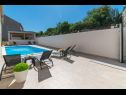 Apartmaji Lux 3 - heated pool: A5(4+2), A6(4+2) Marina - Riviera Trogir  - bazen