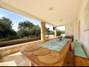 Apartmaji Mia - with pool: A1(4) Marina - Riviera Trogir  - terasa