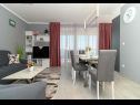 Apartmaji Iva - great view: A1(4) Seget Donji - Riviera Trogir  - Apartma - A1(4): dnevna soba