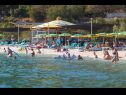 Apartmaji Rose - 30 m from the beach: A1(2+1), A2(2+1), A3(2+1), A4(2+1), A5(2+1) Seget Vranjica - Riviera Trogir  - plaža