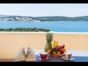 Apartmaji Tom - panoramic sea view: A1(6) Trogir - Riviera Trogir  - terasa