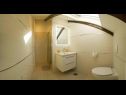 Apartmaji Filip - vineyard and large terrace: SA1 žuti(2), SA2 rozi(2) Vis - Otok Vis  - Studio apartma - SA1 žuti(2): kopalnica s straniščem