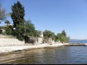 Apartmaji Vlatkica - 10 m from beach: A1 Vlatkica(4), A2 Lea(4) Maslenica - Riviera Zadar  - plaža