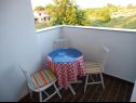 Apartmaji Dali - 300 m from the beach: SA1 1D (3), A2 1L (5), A3 2k (6) Nin - Riviera Zadar  - Studio apartma - SA1 1D (3): balkon