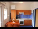 Apartmaji Ante - 50m from the sea: A1 plavi(2+2), A2 zuti(2+2) Posedarje - Riviera Zadar  - Apartma - A1 plavi(2+2): kuhinja in jedilnica