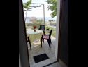 Apartmaji JoPek - sea view; SA1(2+1) Rtina - Riviera Zadar  - Studio apartma - SA1(2+1): terasa