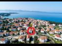 Apartmaji Ivan Z3 - only for family: A1(6)  Zadar - Riviera Zadar  - hiša
