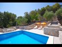 Hiša za počitnice Tonko - open pool: H(4+1) Postira - Otok Brač  - Hrvaška  - bazen