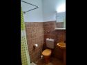Apartmaji Vig - 60 m from beach: A1(5), A2(4) Povlja - Otok Brač  - Apartma - A1(5): kopalnica s straniščem