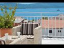 Apartmaji Bozo - amazing terrace and sea view: A1(4) Okrug Gornji - Otok Čiovo  - pogled na morje (hiša in okolica)