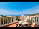 Apartmaji in sobe Villa Bouganvillea - sea view & garden: A1 Deluxe (2+1), A2 Superior (2+1), A3 Comfort (2+1), A4 Premium (2+1), R1 Deluxe (2), R2 Comfort (2) Mlini - Riviera Dubrovnik  - Apartma - A1 Deluxe (2+1): pogled s terase