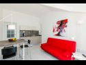 Apartmaji in sobe Villa Bouganvillea - sea view & garden: A1 Deluxe (2+1), A2 Superior (2+1), A3 Comfort (2+1), A4 Premium (2+1), R1 Deluxe (2), R2 Comfort (2) Mlini - Riviera Dubrovnik  - Apartma - A4 Premium (2+1): kuhinja in jedilnica