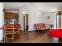 Apartmaji Perci- cosy and comfortable A1 Novi(2+2) , SA2 Stari(2) Krnica - Istra  - Apartma - A1 Novi(2+2) : kuhinja in jedilnica