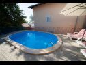 Apartmaji Ivona - open swimming pool: A1 (4+2), A2 (2+2) Njivice - Otok Krk  - bazen