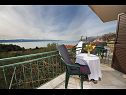 Apartmaji Panorama - terrace with sea view: A1(4) Brela - Riviera Makarska  - Apartma - A1(4): terasa