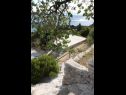 Apartmaji Up - amazing sea view: A1(2) Brela - Riviera Makarska  - dvorišče