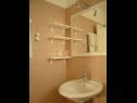 Apartmaji Secret garden - seaview: A1(4), A2(2) Brela - Riviera Makarska  - Apartma - A1(4): kopalnica s straniščem